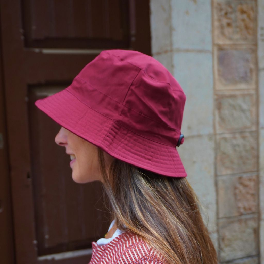 Gorro Lluvia Plegable Rojo