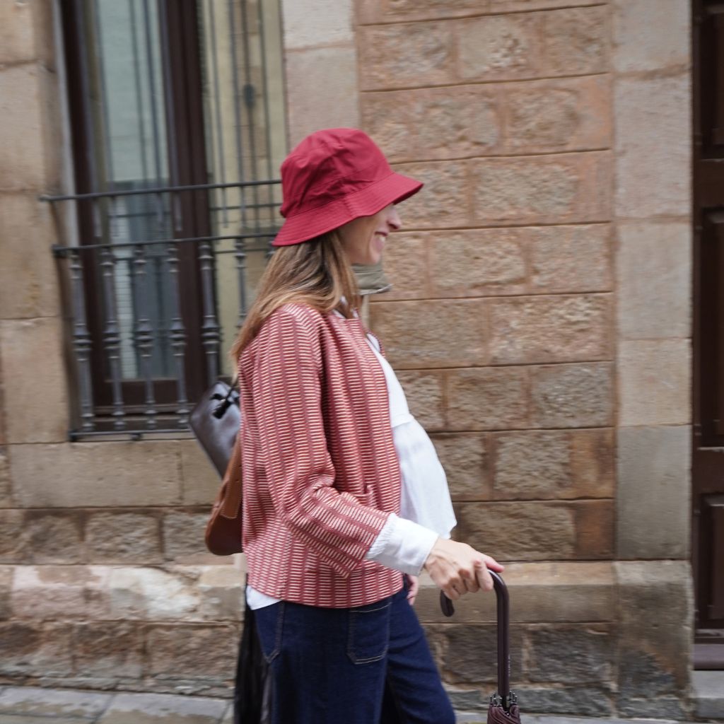 Gorro Lluvia Plegable Rojo