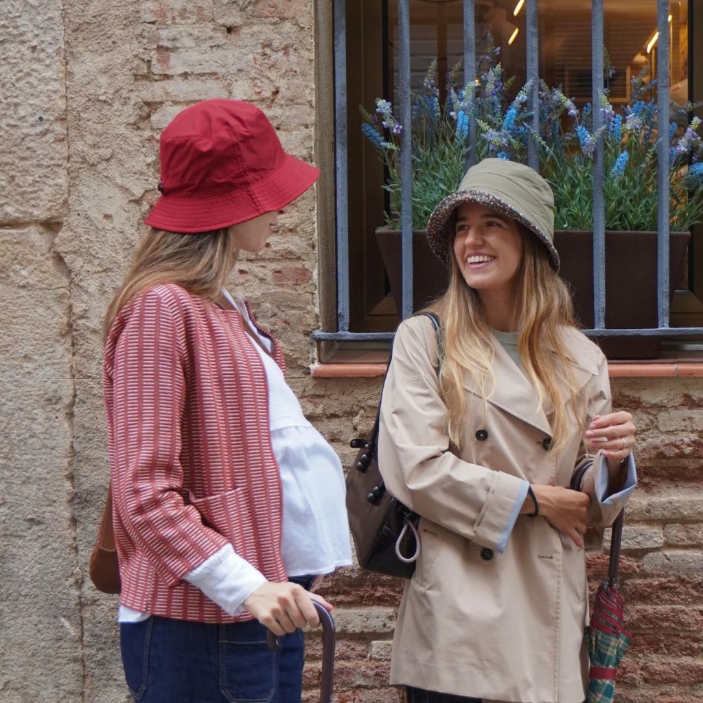 Gorro Lluvia Plegable Rojo