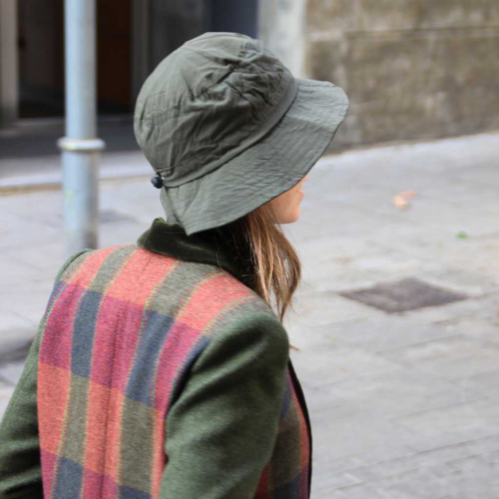 Gorro Lluvia Plegable Verde