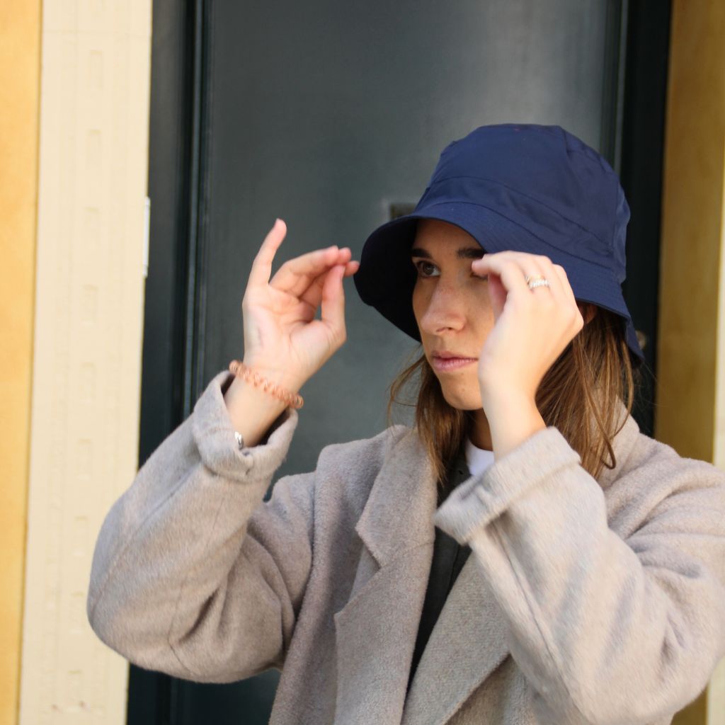 Gorro Lluvia Plegable Azul Marino