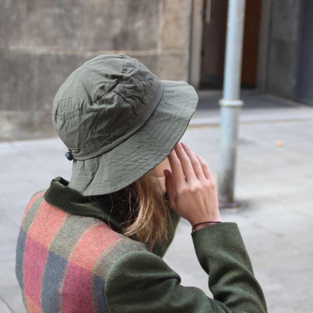 Gorro Lluvia Plegable Verde