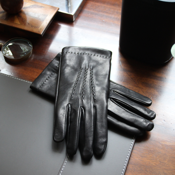 Guantes Piel Negro