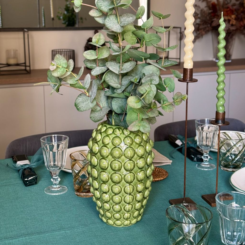 Green Pearls Vase