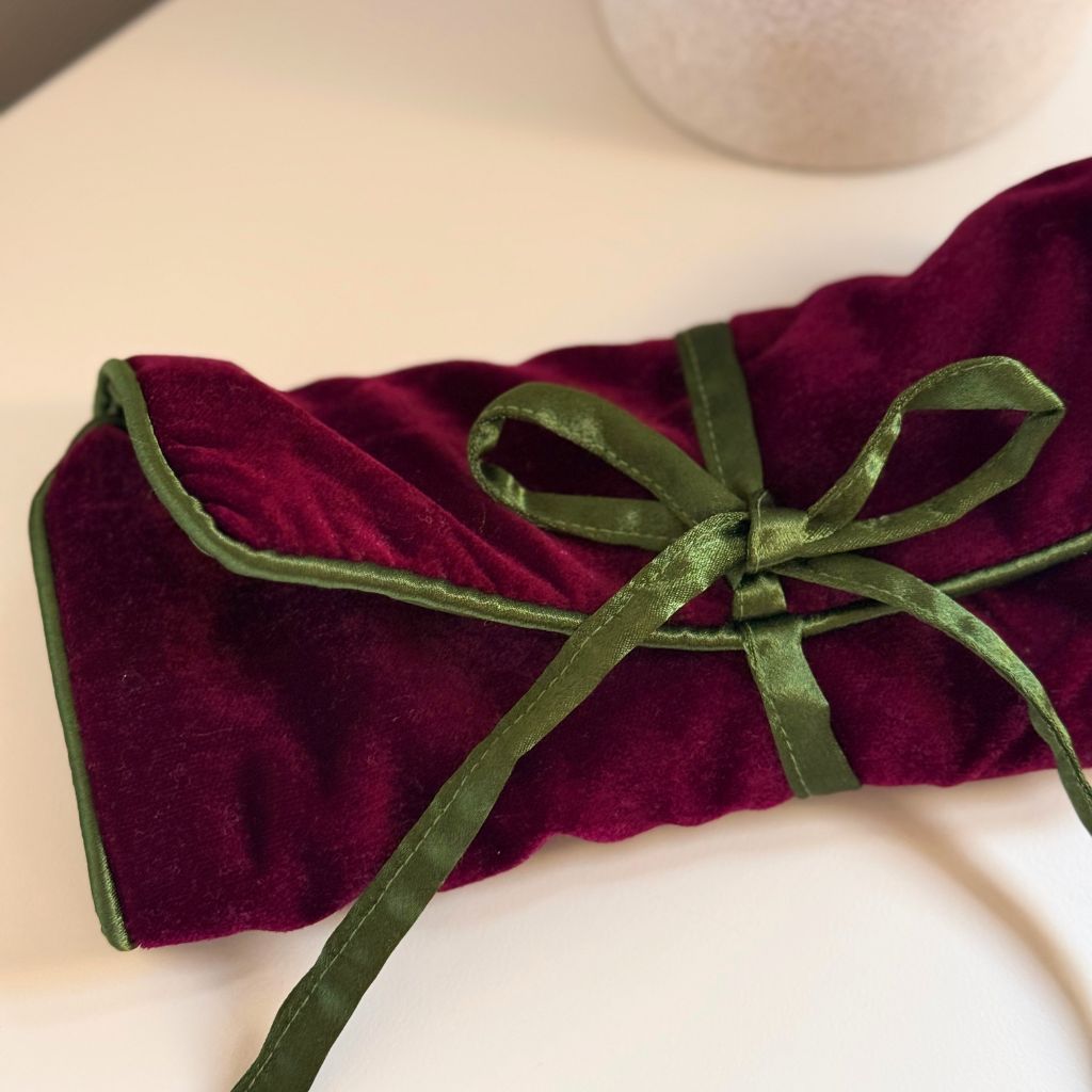 Joyero Terciopelo Morado Intenso y Verde