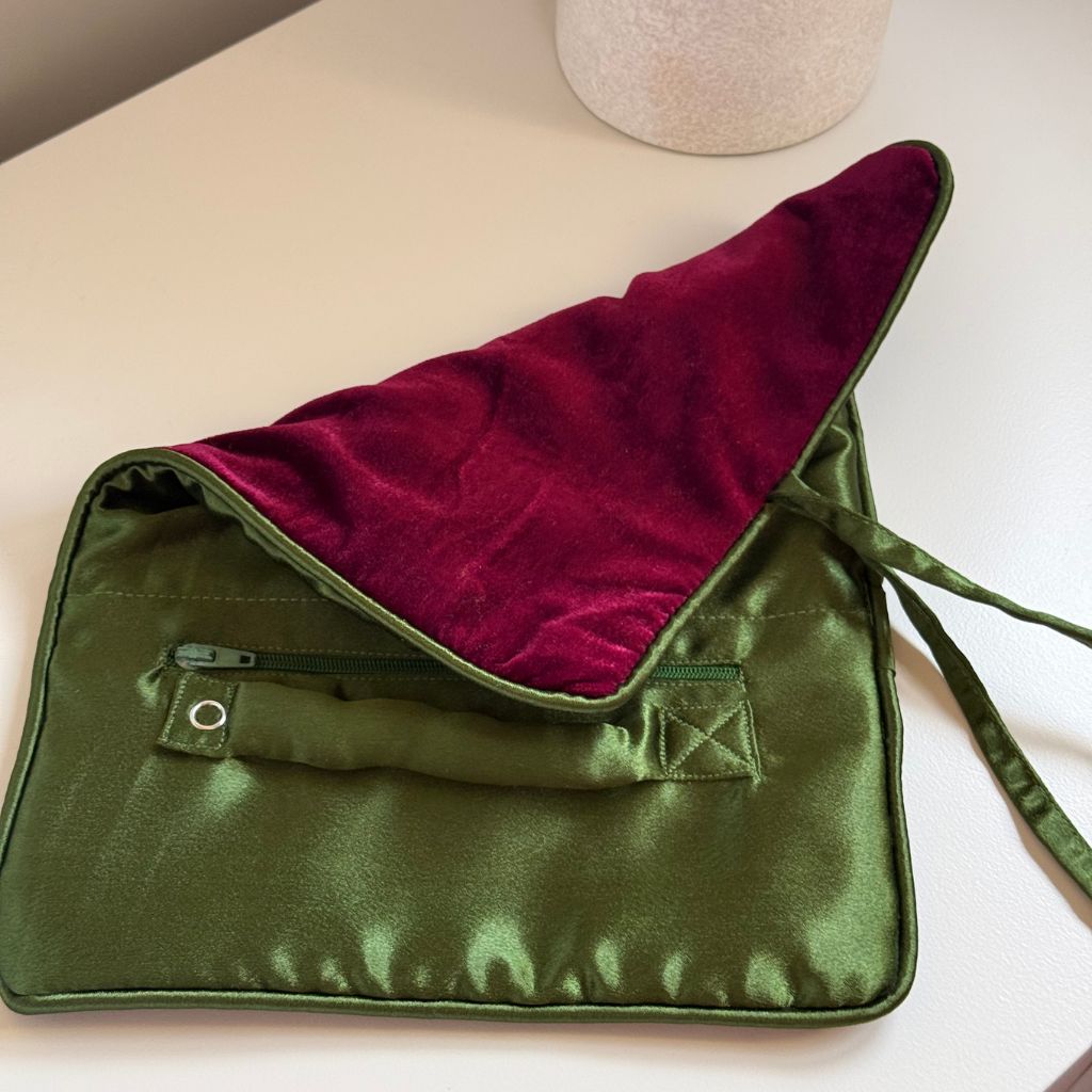 Joyero Terciopelo Morado Intenso y Verde