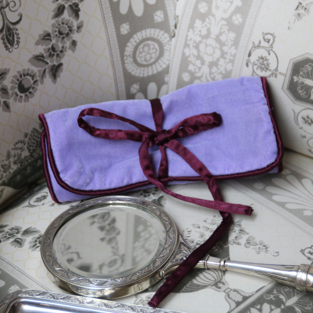 Joyero Terciopelo Morado y Burdeos