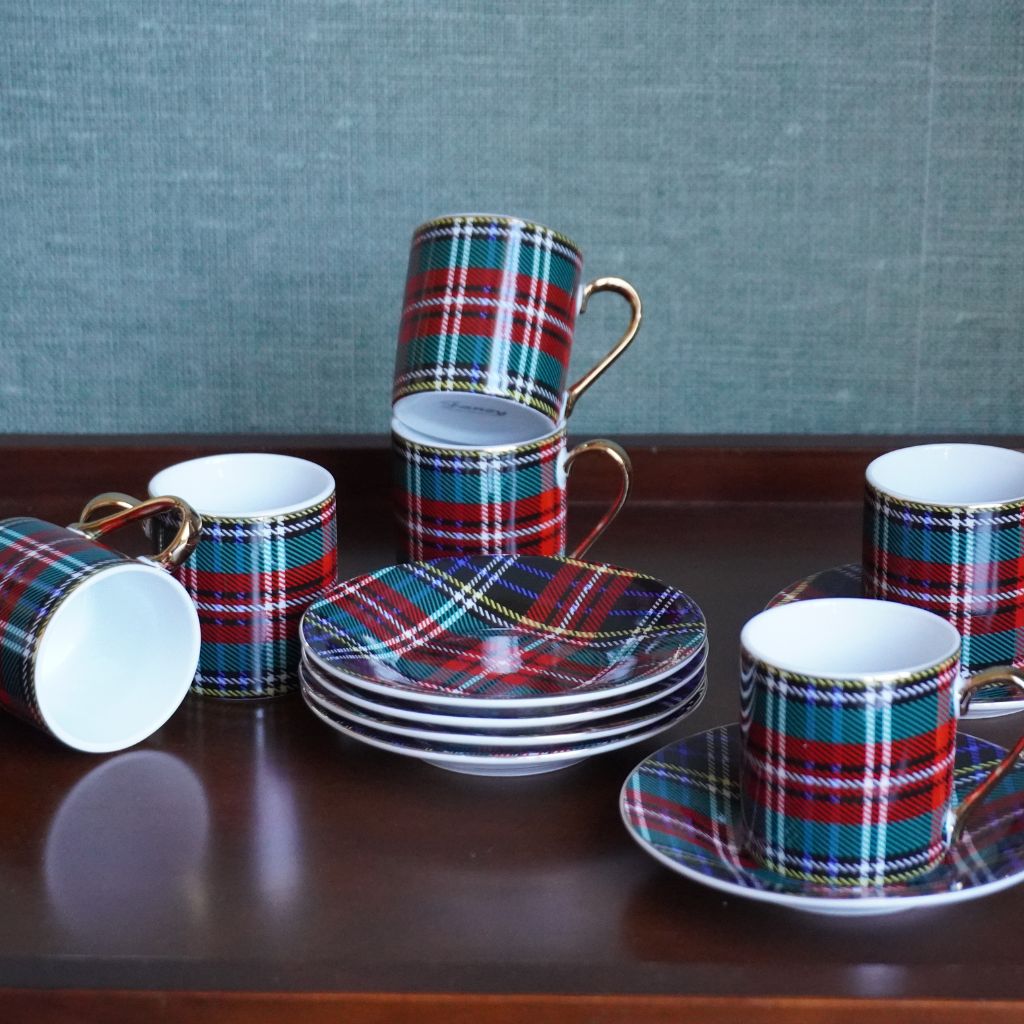 Juego de Café Escocés (Set de 6)