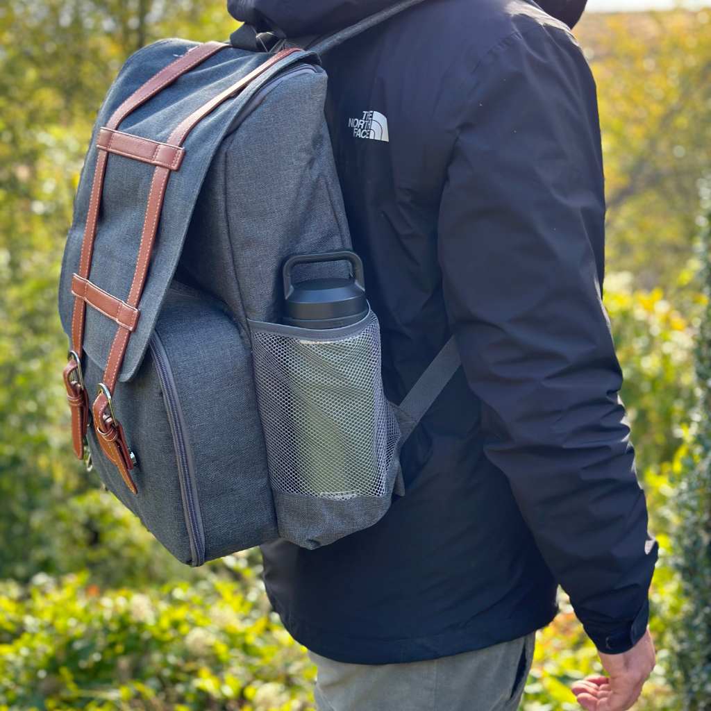 Gray Picnic Backpack