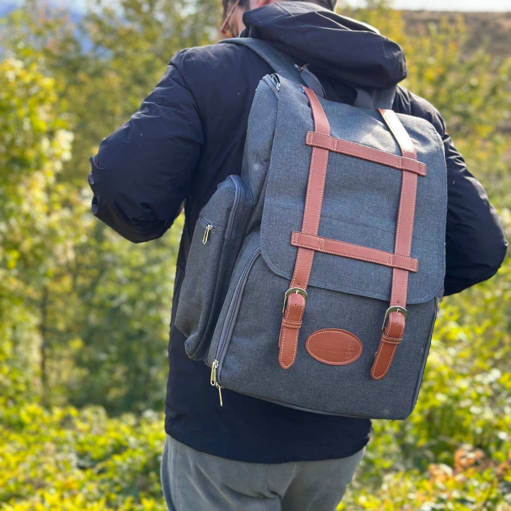 Gray Picnic Backpack