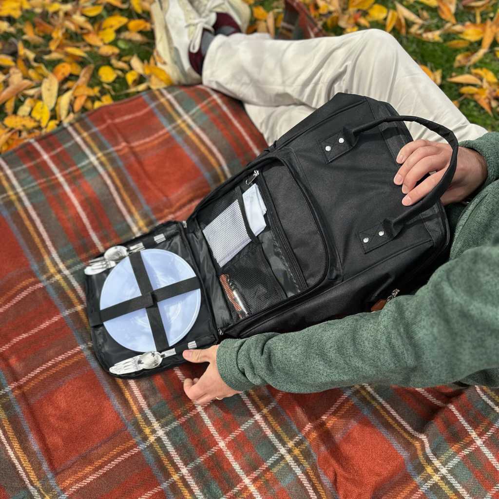 Gray Picnic Backpack