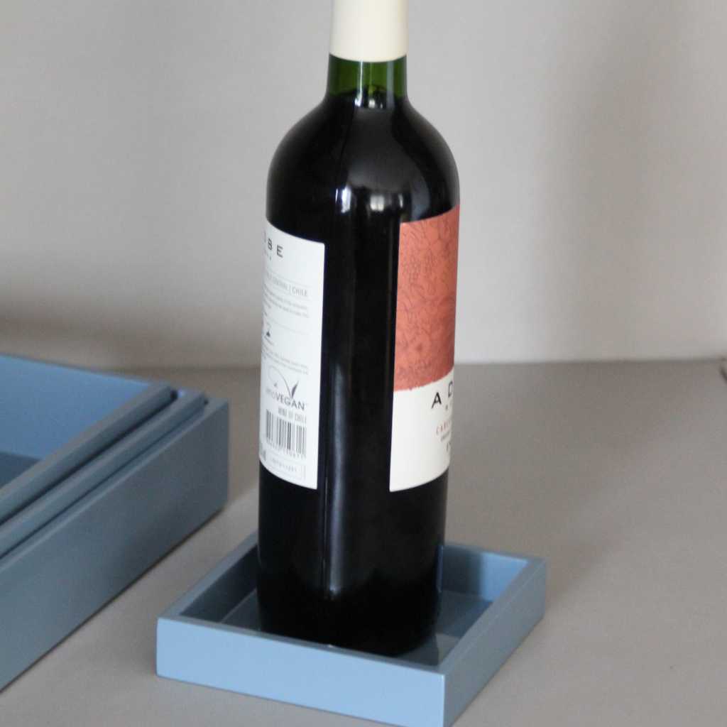 Pack Bandejas y Posabotellas Lacado Azul