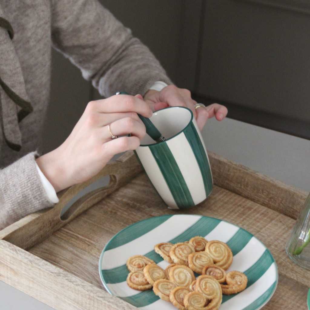 Pack Desayuno Rayas Verdes