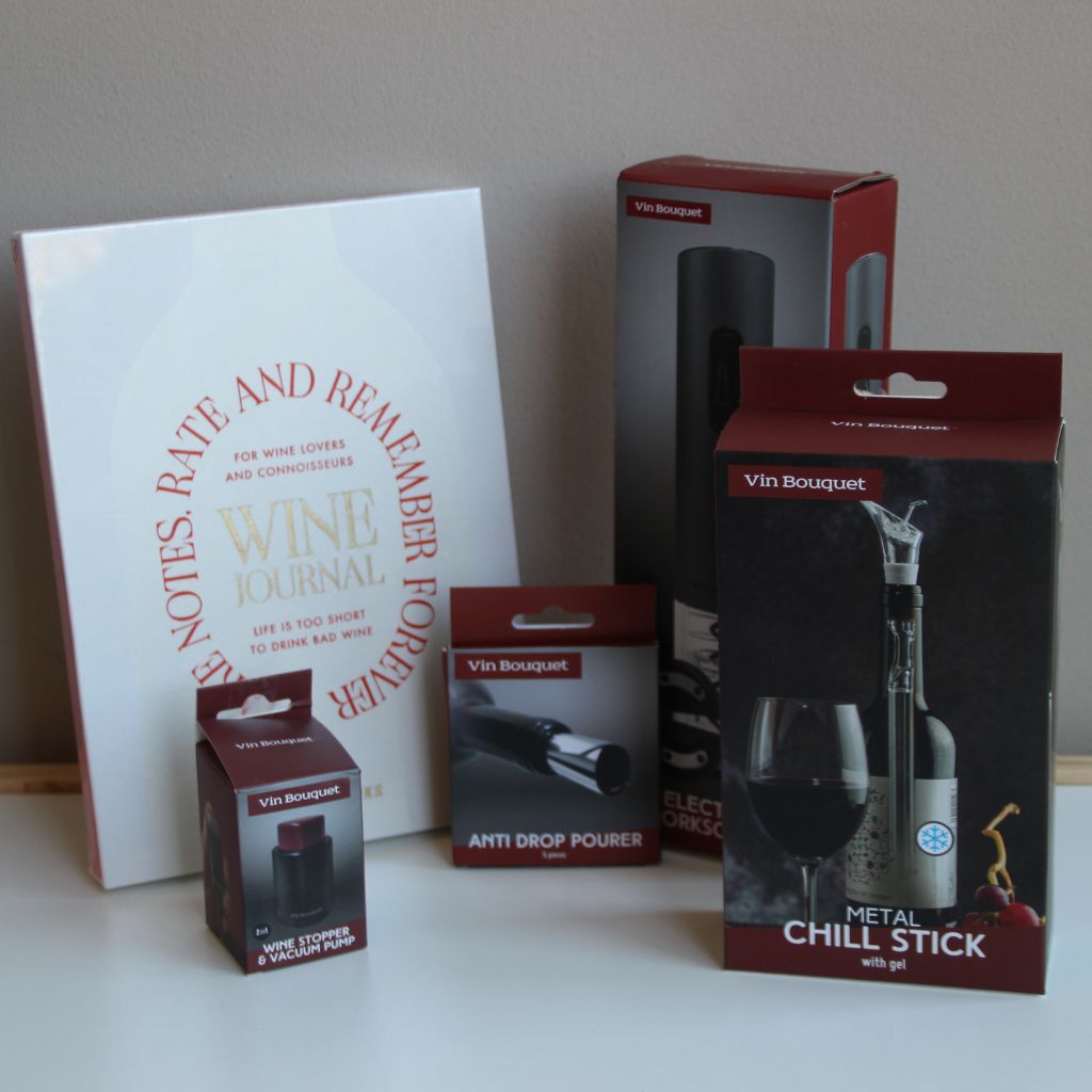 Pack Wine Tasting Journal y Accesorios Vino