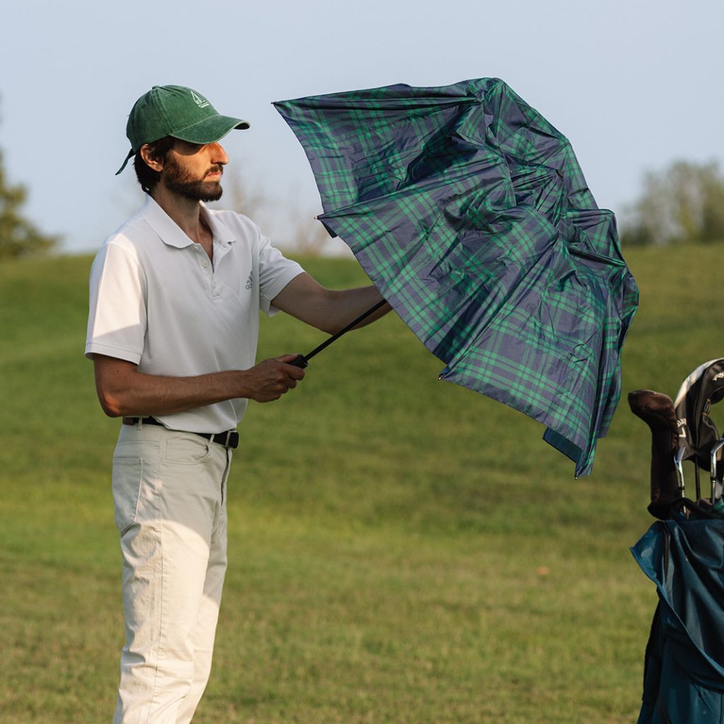 Checkered Golf Umbrella 