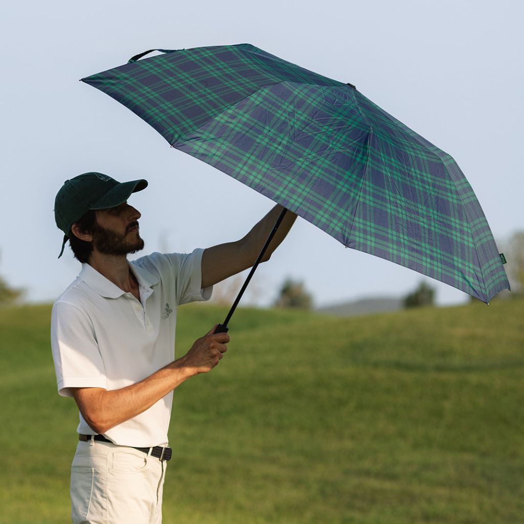 Checkered Golf Umbrella 