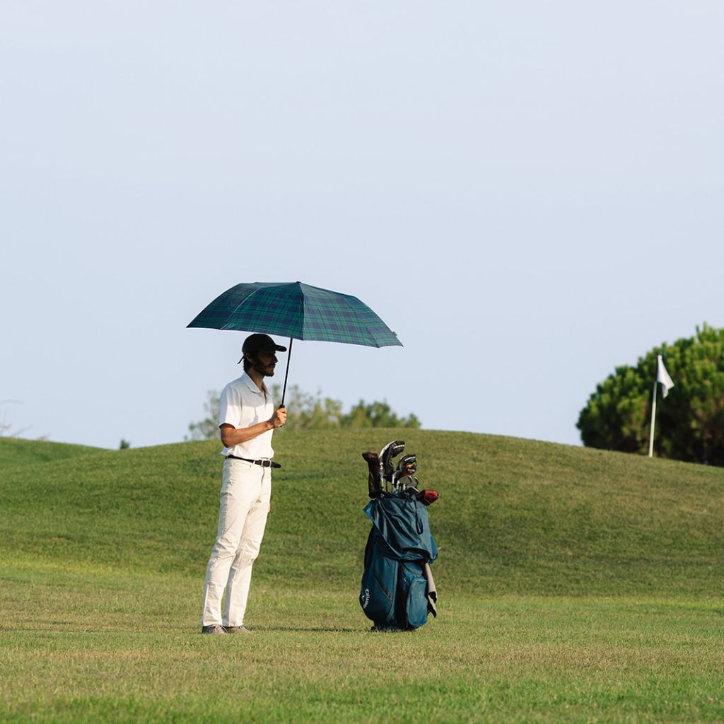 Checkered Golf Umbrella 