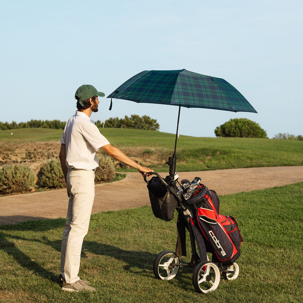 Checkered Golf Umbrella 