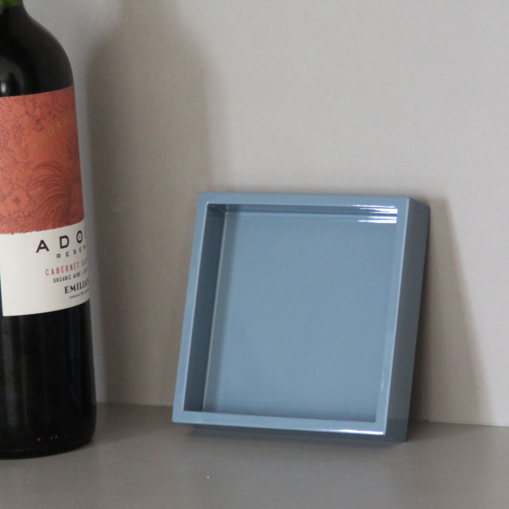 Posabotellas Lacado Azul