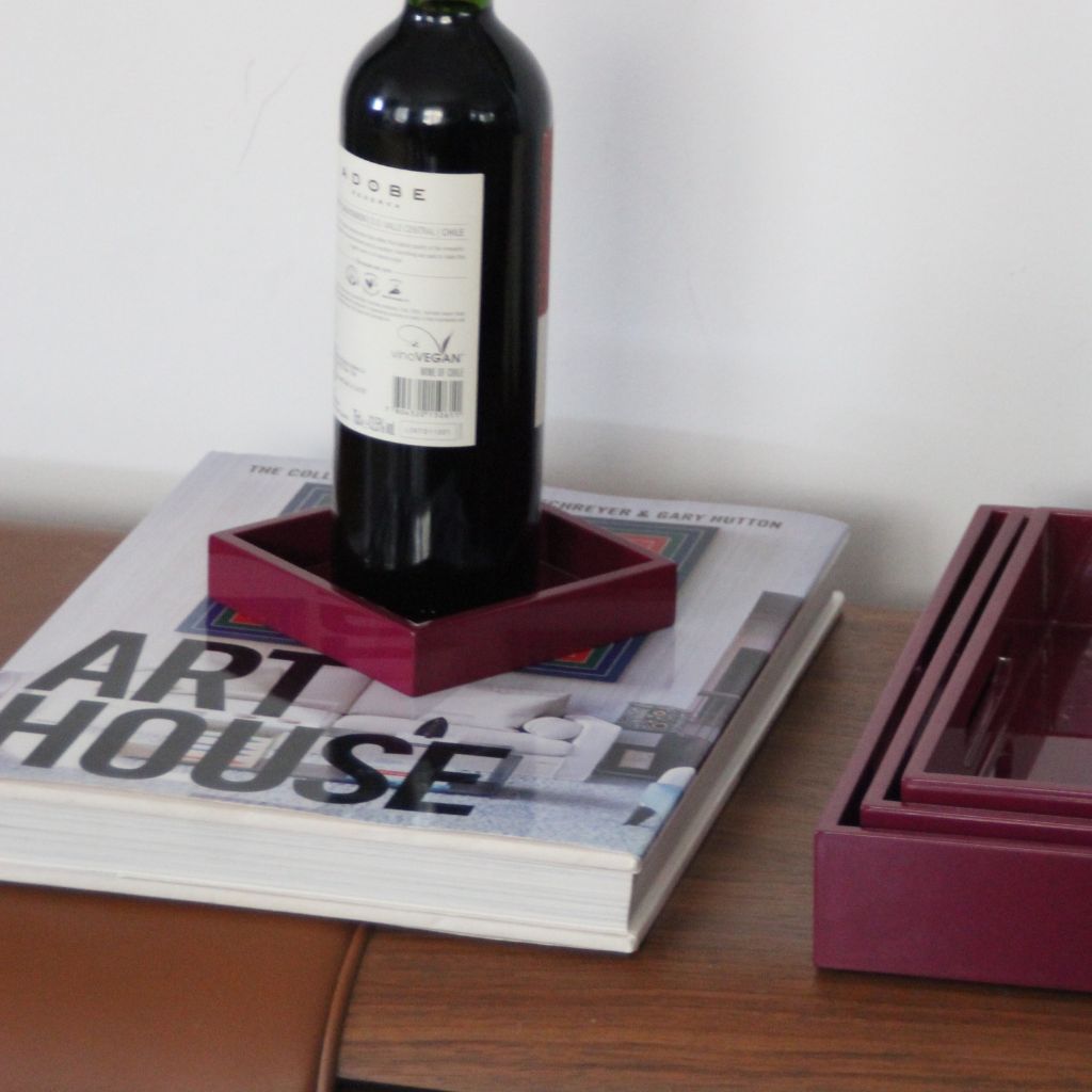 Posabotellas Lacado Berenjena