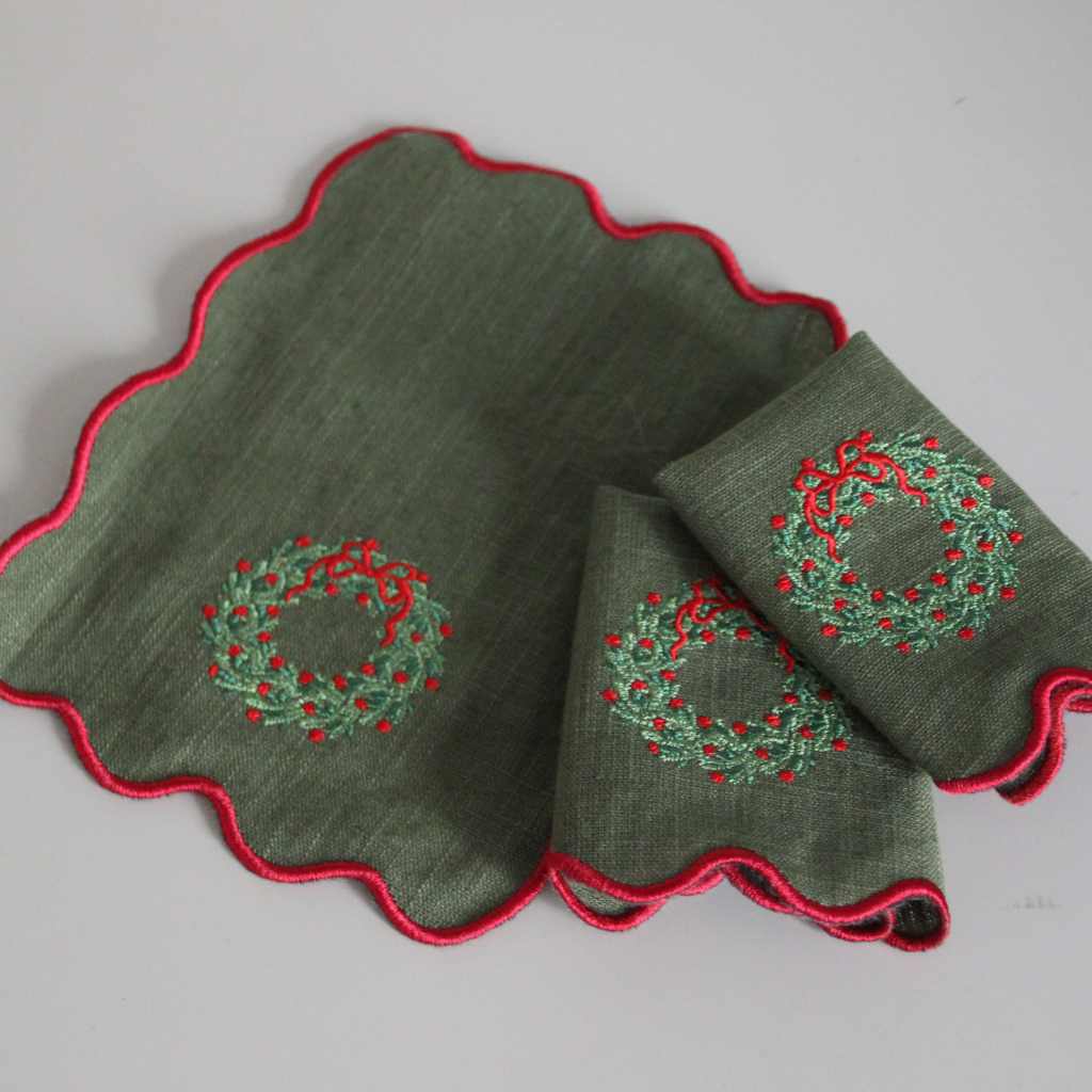 Servilletas Cocktail Corona Navidad (Set de 6)