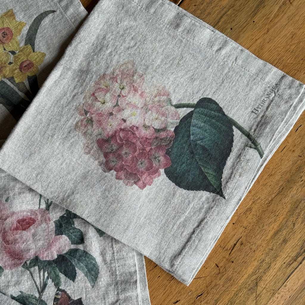 Linen Bird Napkins (Set of 6)