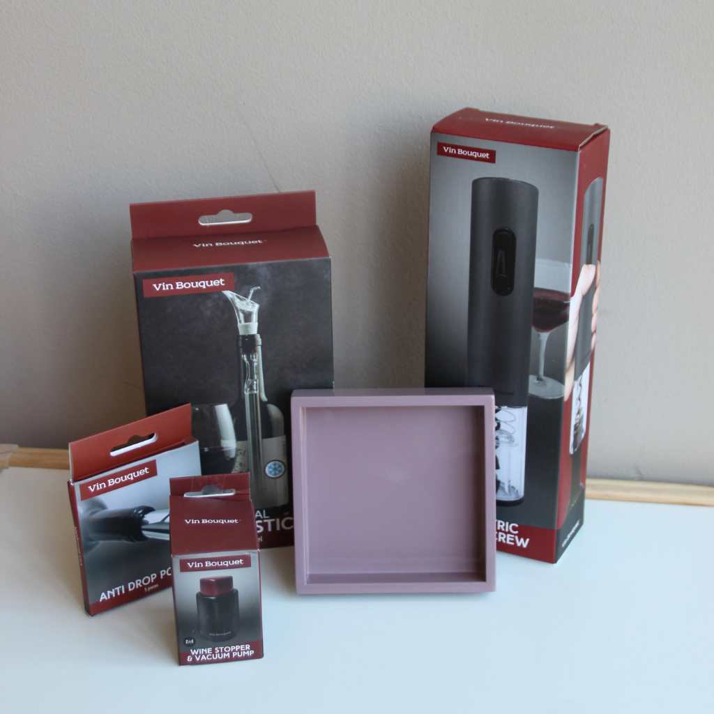 Pack Accesorios Vino y Posabotellas