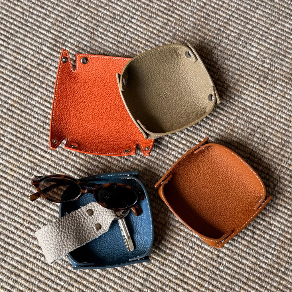Vaciabolsillos Piel Camel
