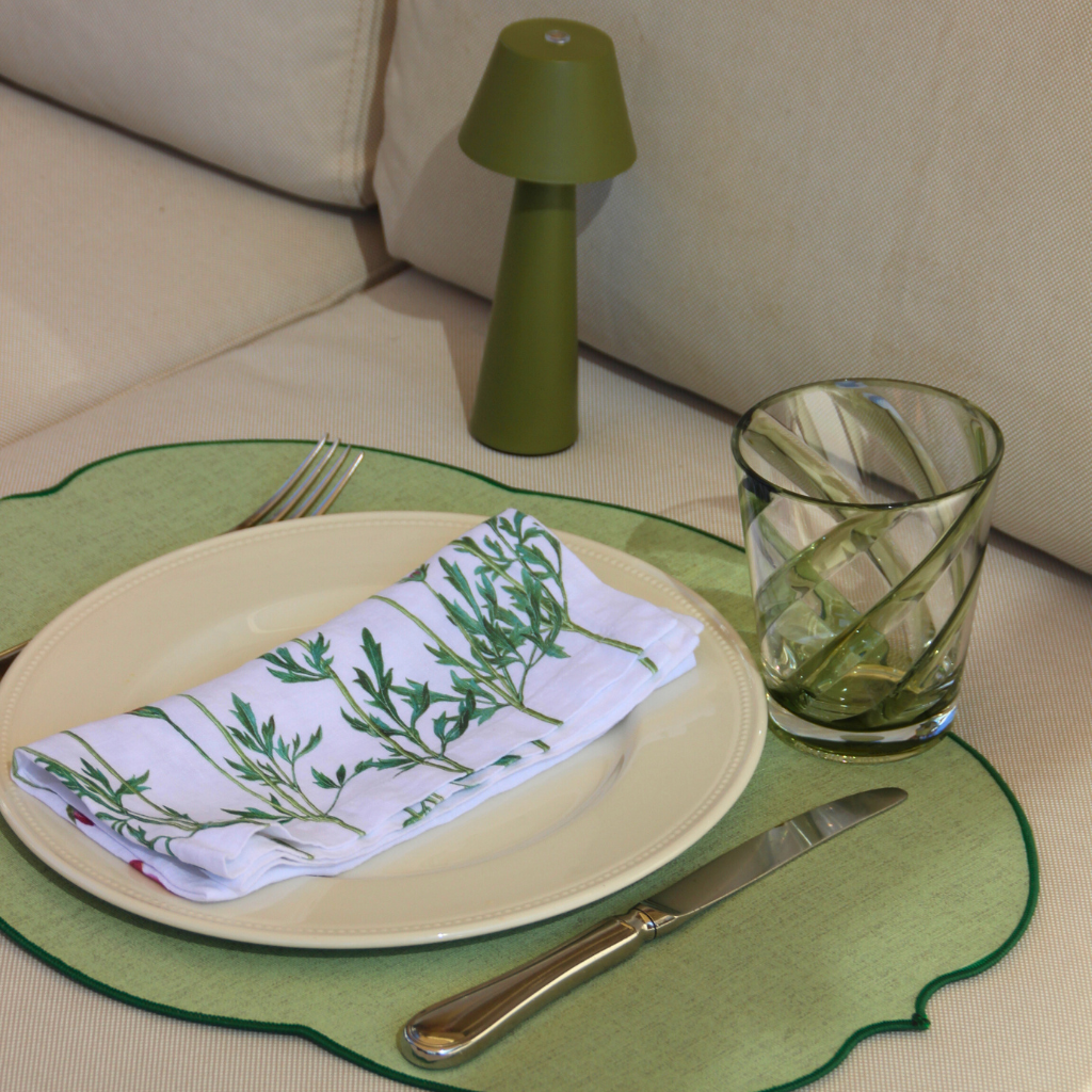 Vasos Policarbonato Espiral Verde (Set de 6)