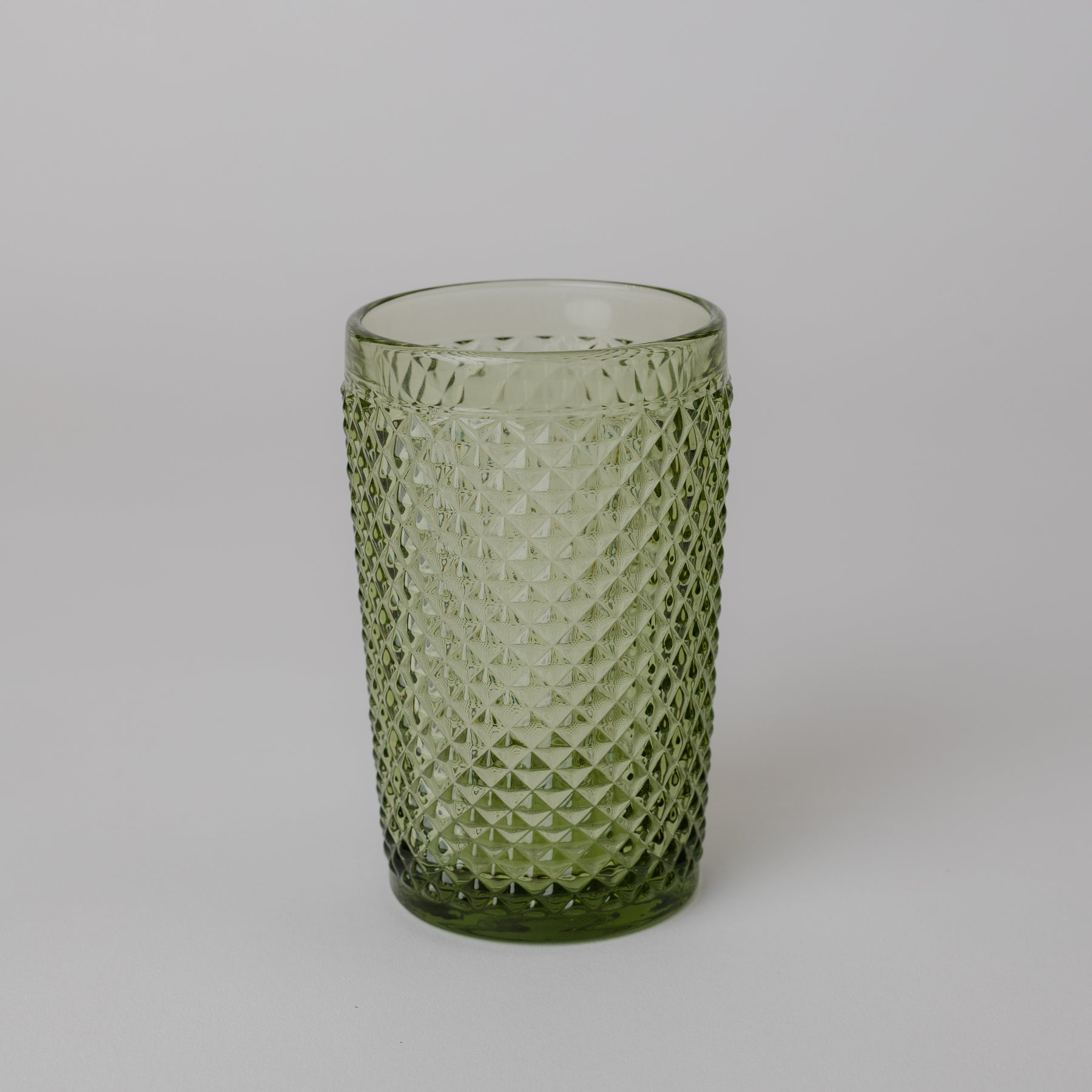 Green Spikes Soft Drink Glasses (Set of 6)