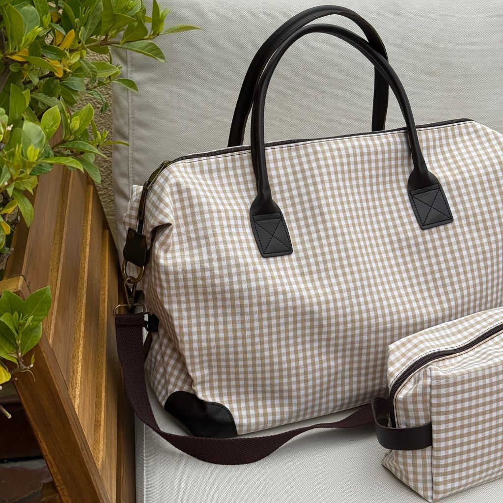 Bolsa Salerno Vichy Beige