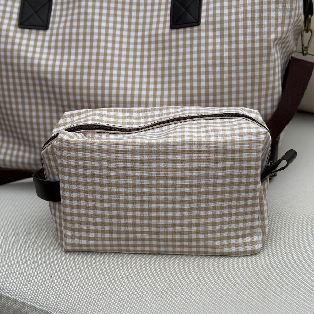 Neceser Salerno Vichy Beige